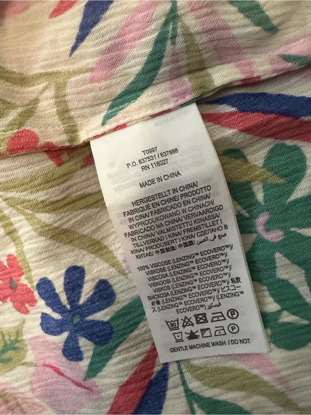 BODEN LAYLA FLORAL PRINTED SMOCKED BOHO BLOUSE SIZE 12 - Picture 5 of 5
